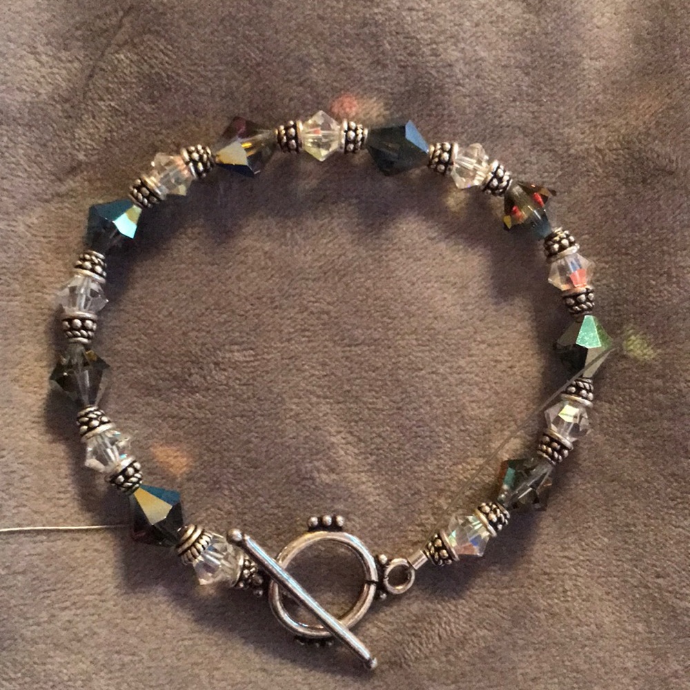 Bali .925 Sterling and Swarovski Crystal bracelet